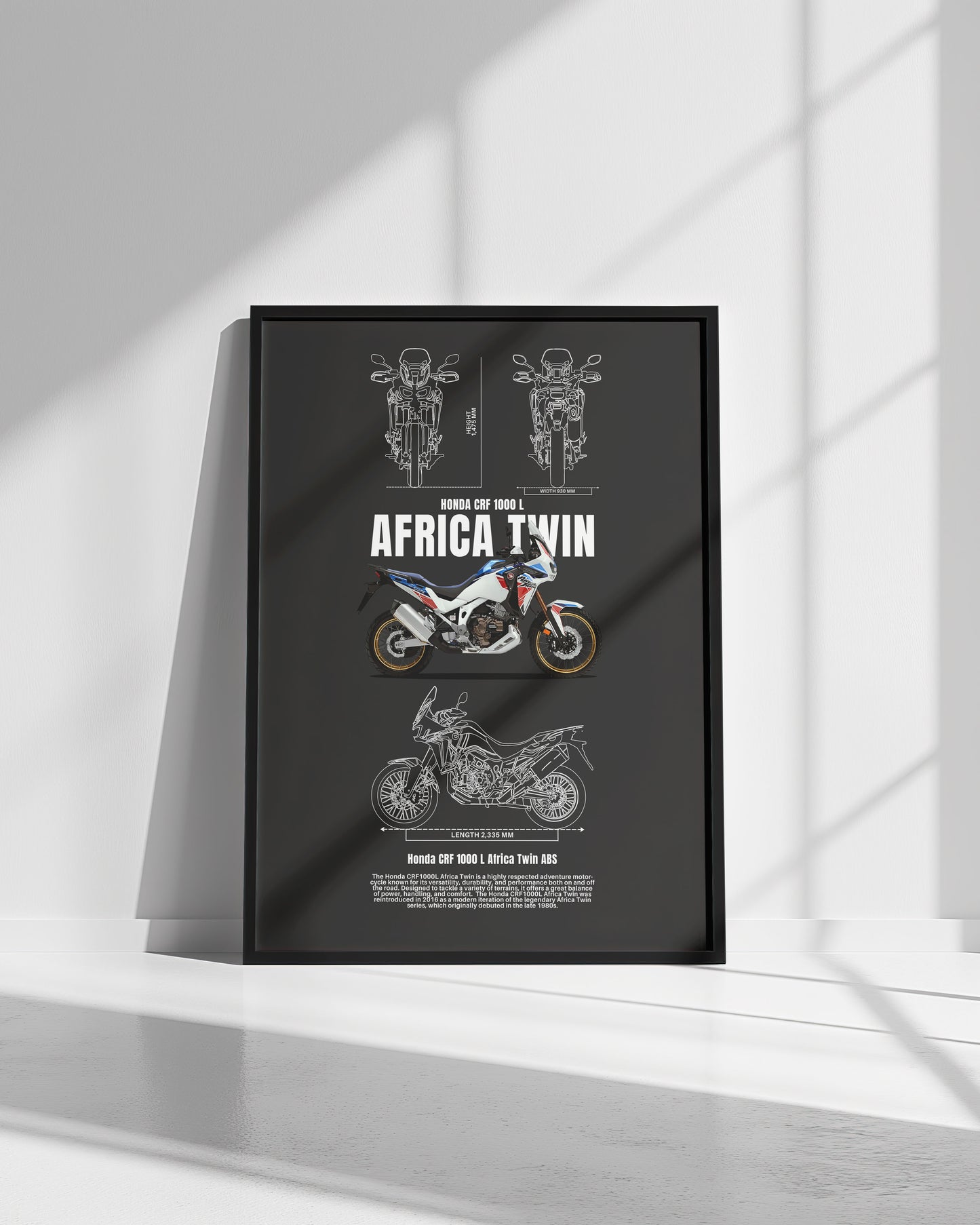 Honda Africa Twin Poster – Wall Art - Bacon Design