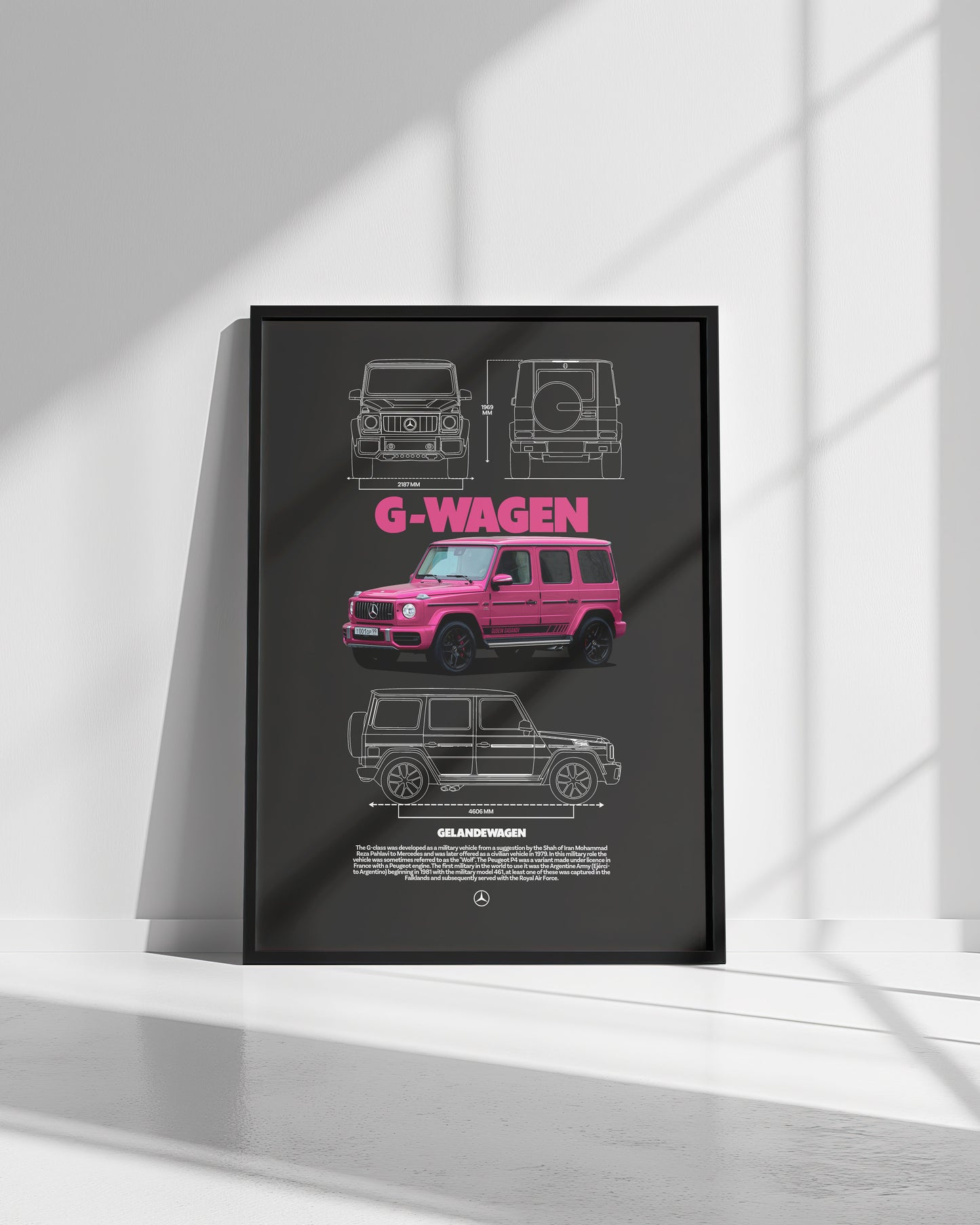 Mercedes G-Wagen Poster – Wall Art - Bacon Design