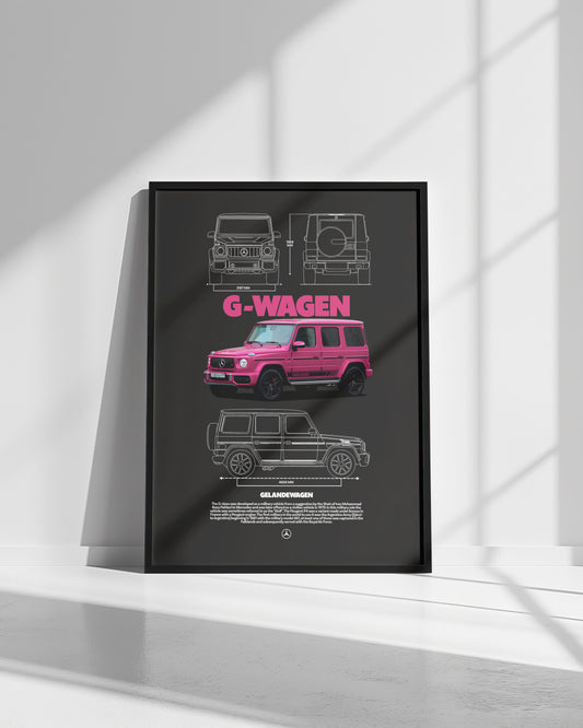 Mercedes G-Wagen Poster – Wall Art - Bacon Design